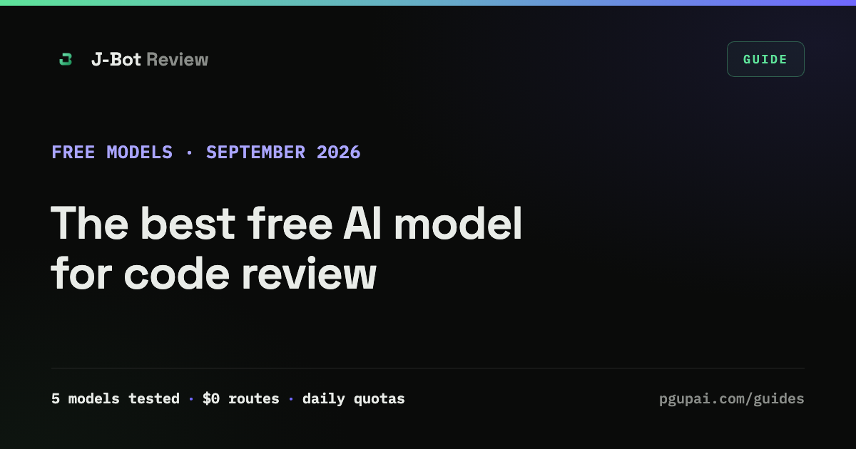 Which free AI model is best for code review?