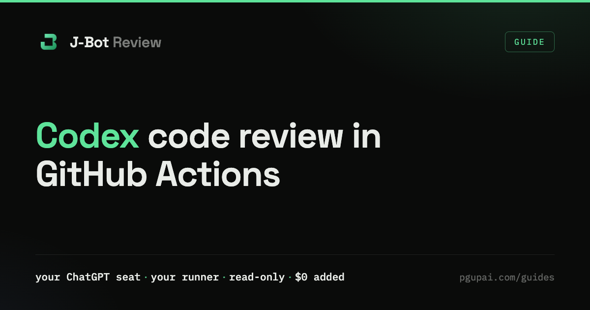 Codex code review in GitHub Actions