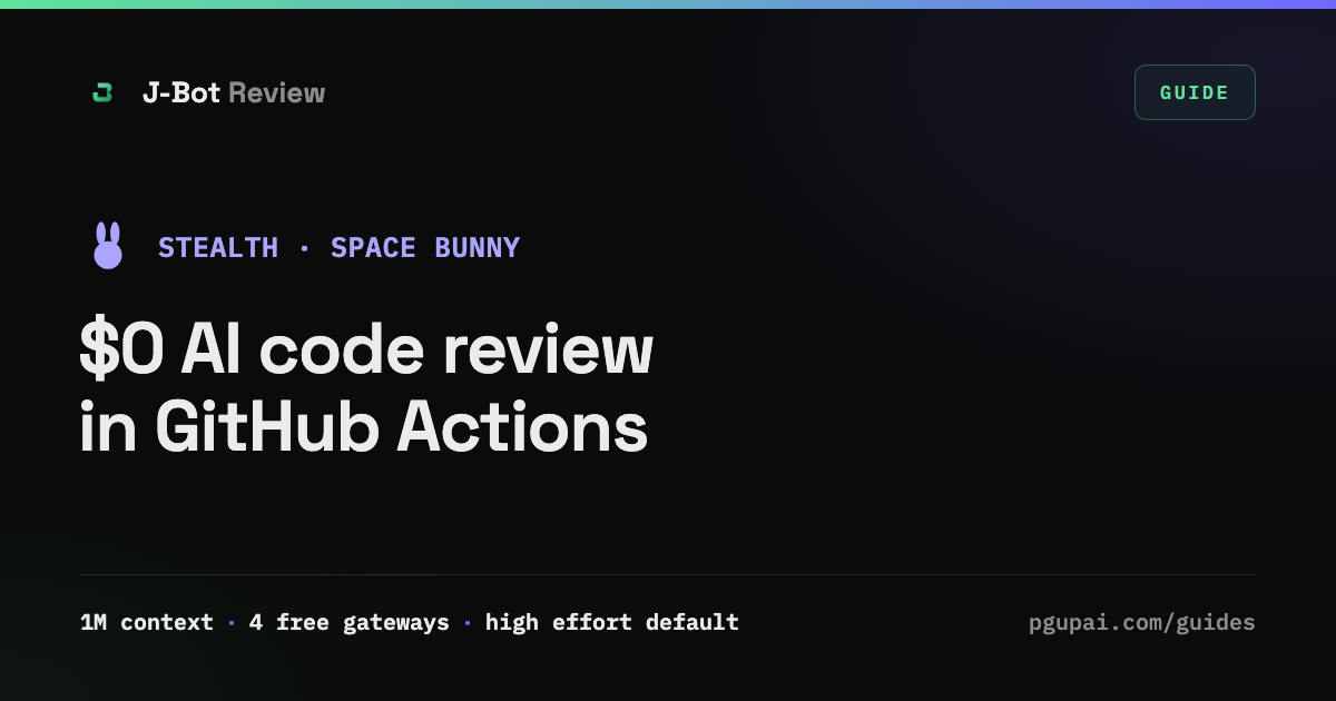 Space Bunny code review in GitHub Actions