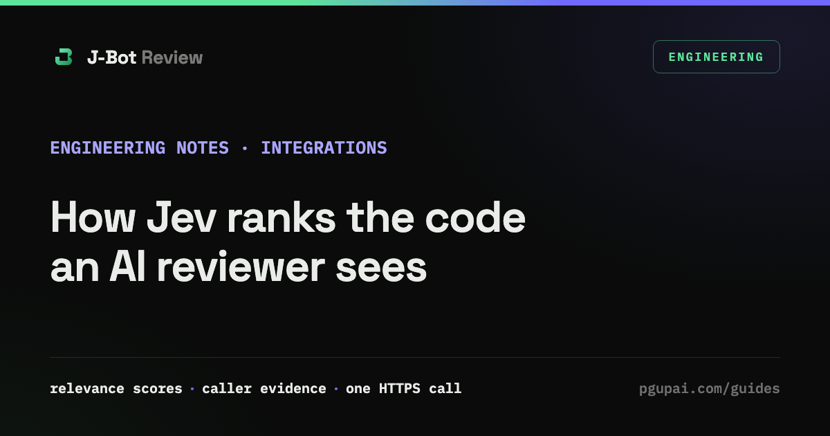 How Jev ranks the code an AI reviewer sees